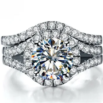 2Ct 8.0mm Test Positive G-H Moissanite Diamond Set Rings test positive WARRANTY 925 Silver Engagement Rings for fianc'e
2Ct 8.0mm Test Positive G-H Moissanite Diamond Set Rings test positive WARRANTY 925 Silver Engagement Rings for fianc'e