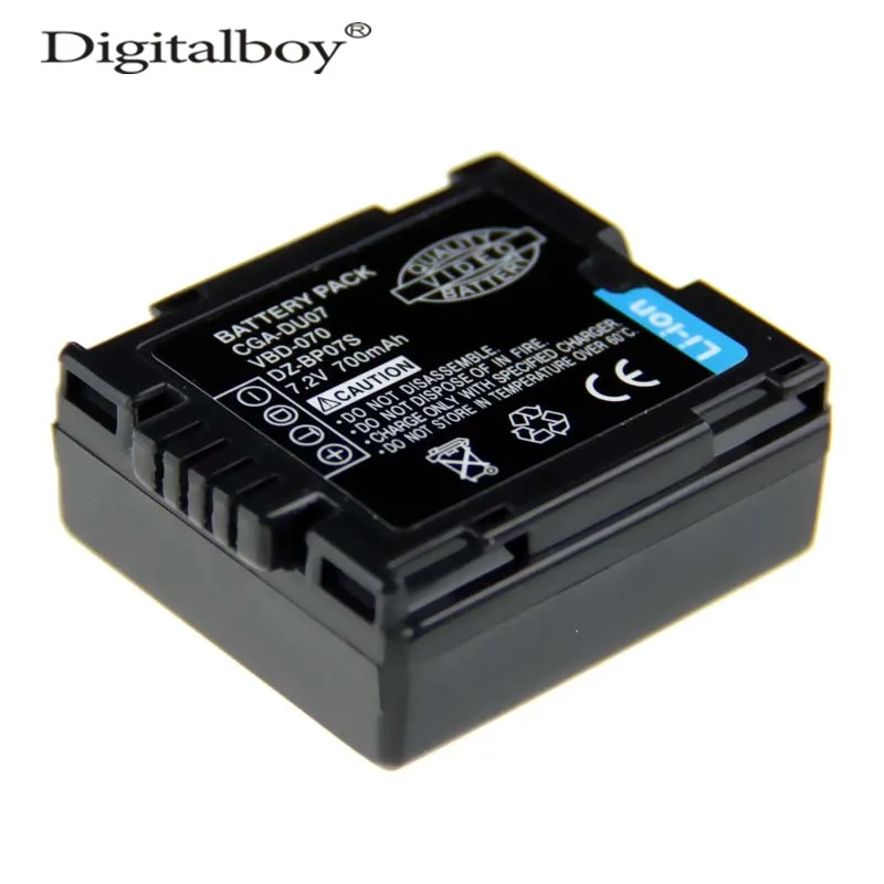 Фото 1 шт. CGA-DU07 CGA du07 vbd-070 dz-bp07s видеокамера Батареи для камеры Panasonic cga-du06 cga-du07a dz-bd70a dz-bd70