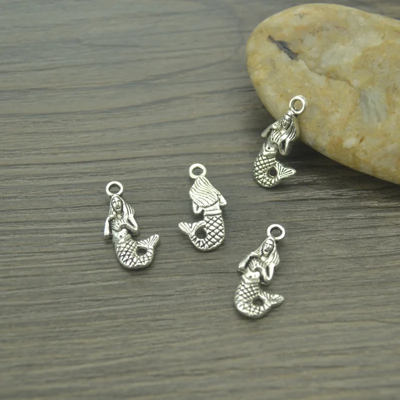 20 pcs/lot Mermaid Antique Silver Plated Bracelets Charm Pendants Fashion Jewelry Making Findings DIY Charms Handmade 4252B
20 pcs/lot Mermaid Antique Silver Plated Bracelets Charm Pendants Fashion Jewelry Making Findings DIY Charms Handmade 4252B