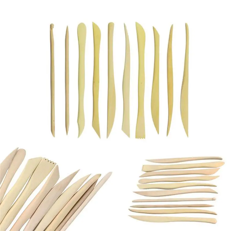 DIY Wooden Clay Sculpture knife Pottery Sharpen Modeling Tools Set 10PCS Wood Knife Great
DIY Wooden Clay Sculpture knife Pottery Sharpen Modeling Tools Set 10PCS Wood Knife Great