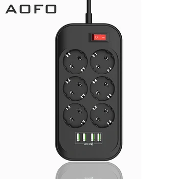 Extension Lead with USB, 6 AC Outlets 4 USB Ports Overload Surge Protection Power Strip - 2M Extension Cord
Extension Lead with USB, 6 AC Outlets 4 USB Ports Overload Surge Protection Power Strip - 2M Extension Cord