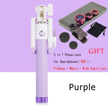 New 4 In 1 KF19 Gen.2 Wired Handheld Selfie Stick Monopod + Fisheye Macro Wide Angle Phone Lens for Samsung Galaxy S7 / S7 Edge
New 4 In 1 KF19 Gen.2 Wired Handheld Selfie Stick Monopod + Fisheye Macro Wide Angle Phone Lens for Samsung Galaxy S7 / S7 Edge