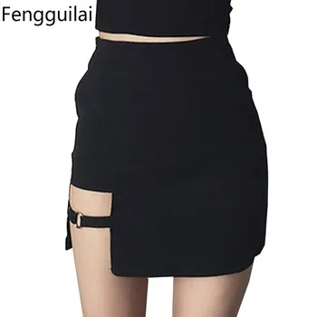Sexy Spy Women's Skirts Mini Asymmetrical Saias Black High waist Female Jupe Design Faldas Female Personality Party Skirt
Sexy Spy Women's Skirts Mini Asymmetrical Saias Black High waist Female Jupe Design Faldas Female Personality Party Skirt