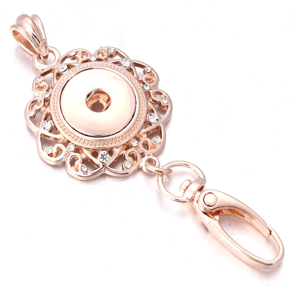 Snap Jewelry 18mm Snap Keychains Rose Gold Lanyard Hook Key Chain For Women's Female Fashion keychain ZF014
Snap Jewelry 18mm Snap Keychains Rose Gold Lanyard Hook Key Chain For Women's Female Fashion keychain ZF014