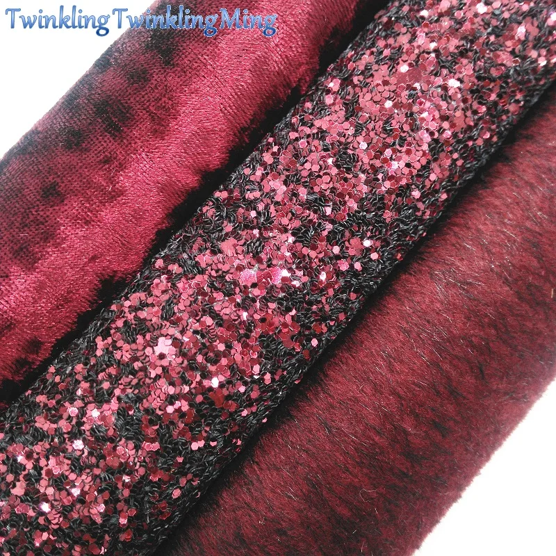 WINE Glitter Fabric, Faux Leather Fabric, Velvet Fabric, Immitation Fur For Bows A4 8"x11" Twinkling Ming XM170
WINE Glitter Fabric, Faux Leather Fabric, Velvet Fabric, Immitation Fur For Bows A4 8"x11" Twinkling Ming XM170