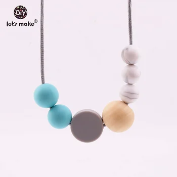 Let's Make Baby Teether Food Grade Silicone Teether Beads DIY Baby Shower Gift Teething Nursing Necklace Silicone Teether
Let's Make Baby Teether Food Grade Silicone Teether Beads DIY Baby Shower Gift Teething Nursing Necklace Silicone Teether