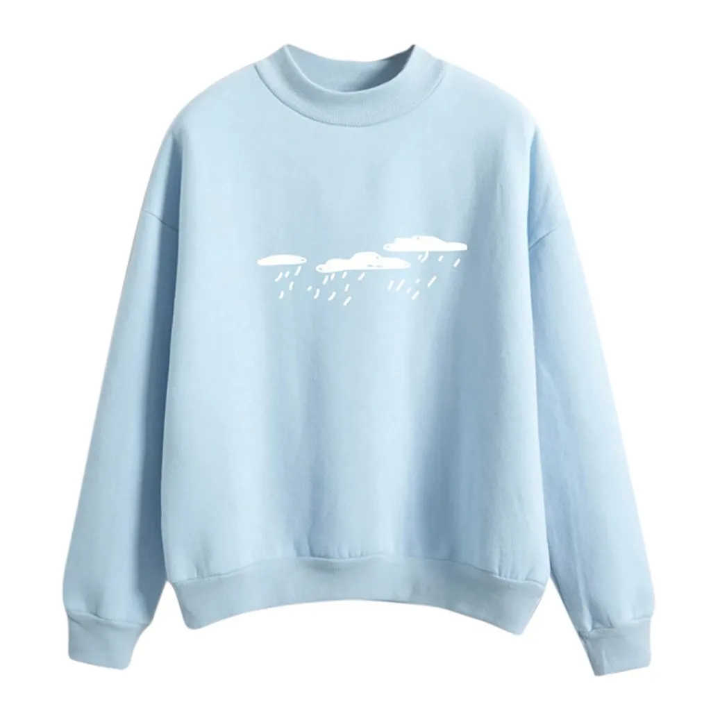 Hoodies Women Fashion Long Sleeve Cloud Rain Printed Sweatshirt korean style kawaii Hoodies Autumn Winter Pullover hoodie bluza
Hoodies Women Fashion Long Sleeve Cloud Rain Printed Sweatshirt korean style kawaii Hoodies Autumn Winter Pullover hoodie bluza