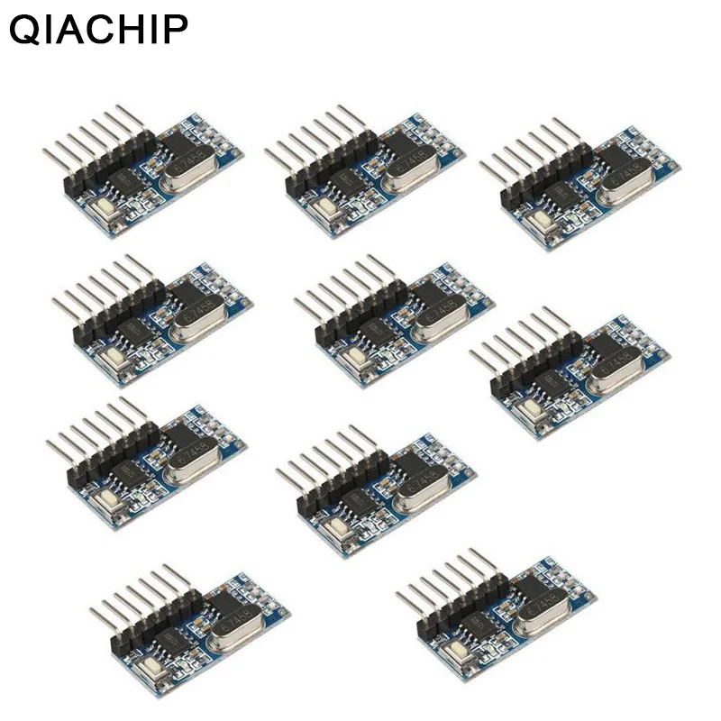 QIACHIP 10 PCS 433Mhz Wireless Remote Control Switch 4CH RF Relay 1527 Encoding Learning Module For Light Receiver Diy Kit
QIACHIP 10 PCS 433Mhz Wireless Remote Control Switch 4CH RF Relay 1527 Encoding Learning Module For Light Receiver Diy Kit