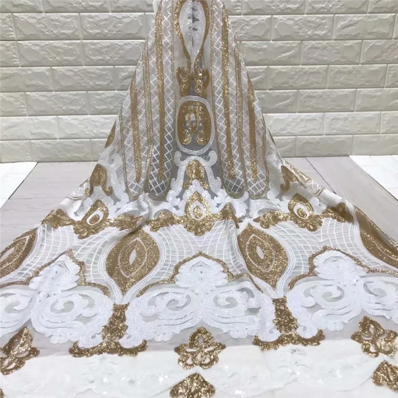 African Sequins Lace Fabric 2018 High Quality Lace French Sequence Tulle Lace Nigerian Lace Fabrics For Wedding White H1426
African Sequins Lace Fabric 2018 High Quality Lace French Sequence Tulle Lace Nigerian Lace Fabrics For Wedding White H1426
