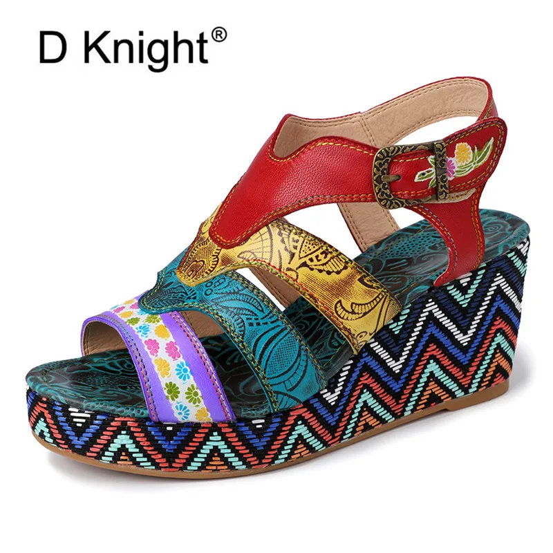Handmade Striped Print Women High-heeled Sandals Genuine Leather Lady Wedge Heels Shoes Retro Peep Toe Thick-soled Sandals Woman
Handmade Striped Print Women High-heeled Sandals Genuine Leather Lady Wedge Heels Shoes Retro Peep Toe Thick-soled Sandals Woman