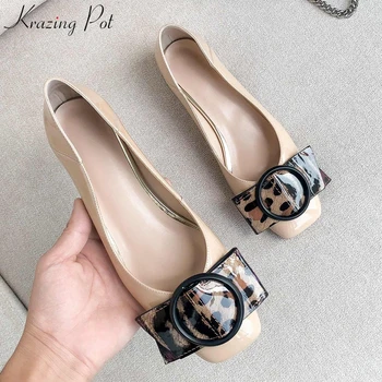 Krazing Pot new genuine leather classics European Summer square toe online star leopard prints decoration office lady pumps L56
Krazing Pot new genuine leather classics European Summer square toe online star leopard prints decoration office lady pumps L56