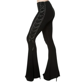 Bigsweety High Waist Sexy Bell Bottom Pants Flare Pants Women Autumn Gothic Punk Pants Stretch Lace-Up Bandage Trousers Female
Bigsweety High Waist Sexy Bell Bottom Pants Flare Pants Women Autumn Gothic Punk Pants Stretch Lace-Up Bandage Trousers Female