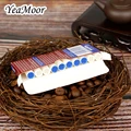 New Pure Black Smoking Tobacco Pipe 9mm Filter Ebony Wood Pipe Traditional Bent Smoking Pipe Smoke Accessory 10 tools free
