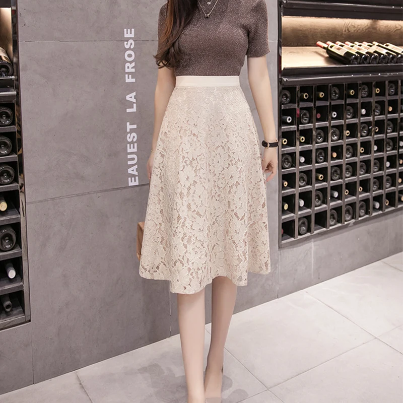 Paris Girl Women Skirt Spring Summer Skirts Womens Office Lady Elegant Lace Skirt High Waist A Line Midi Skirt Knee Length
Paris Girl Women Skirt Spring Summer Skirts Womens Office Lady Elegant Lace Skirt High Waist A Line Midi Skirt Knee Length