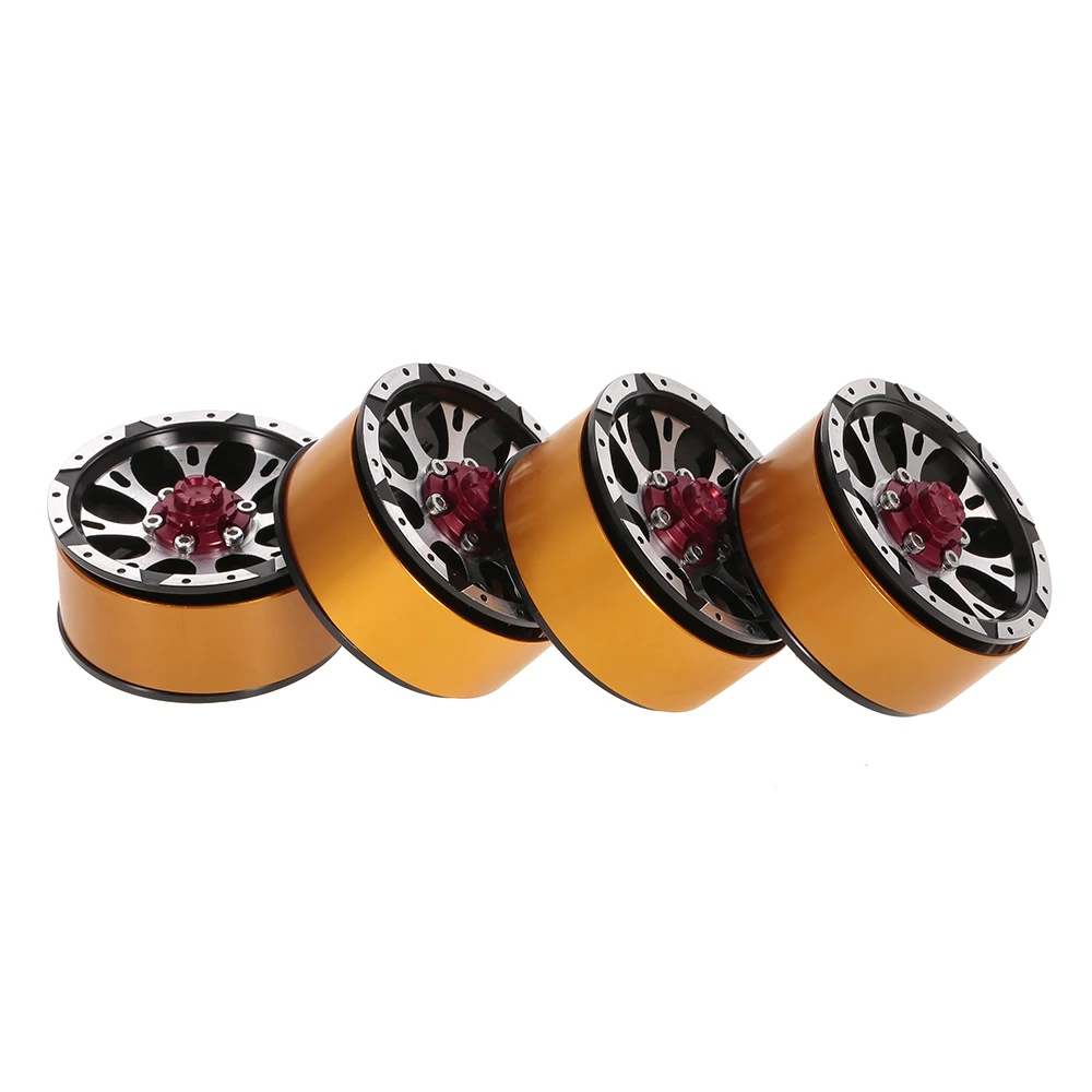 4Pcs 1.7 Inch Alloy Metal Wheel Rim Beadlock with Brake Disc for 1/10 SCX10 90018 Climbing RC Car
4Pcs 1.7 Inch Alloy Metal Wheel Rim Beadlock with Brake Disc for 1/10 SCX10 90018 Climbing RC Car