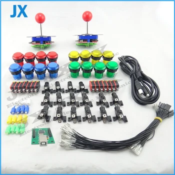 Arcade parts Bundles kit With American Joystick Pushbutton Microswitch 2 player USB board to Build Up Arcade Machine By Yourself
Arcade parts Bundles kit With American Joystick Pushbutton Microswitch 2 player USB board to Build Up Arcade Machine By Yourself
