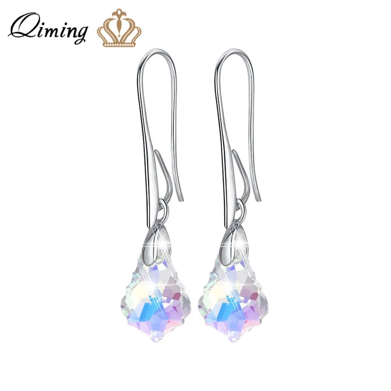 QIMING Shiny Crystal Stone Earrings Homme Colorful Sweet Anniversary Gift Korean Jewelry Female Women Drop Long Earrings Femme
QIMING Shiny Crystal Stone Earrings Homme Colorful Sweet Anniversary Gift Korean Jewelry Female Women Drop Long Earrings Femme