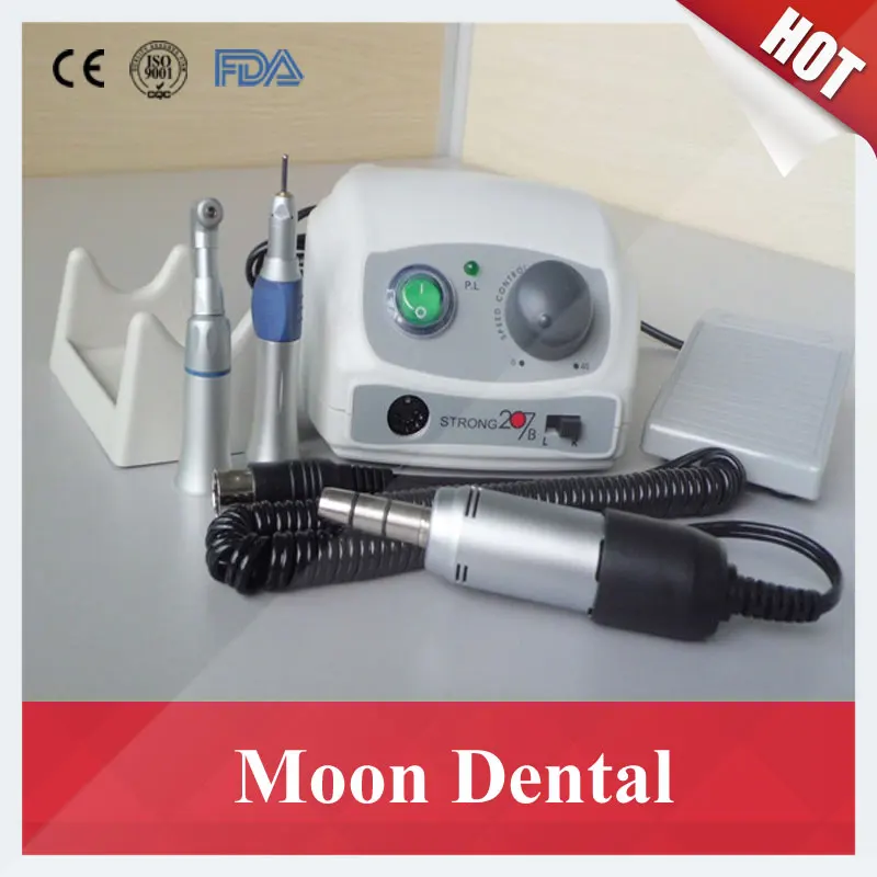 Popular SAESHIN Micromotor 35000 RPM Strong 207B+108E Dental Lab Micromotor with New Style 1:1 Contra-angle & Straight Handpiece
Popular SAESHIN Micromotor 35000 RPM Strong 207B+108E Dental Lab Micromotor with New Style 1:1 Contra-angle & Straight Handpiece