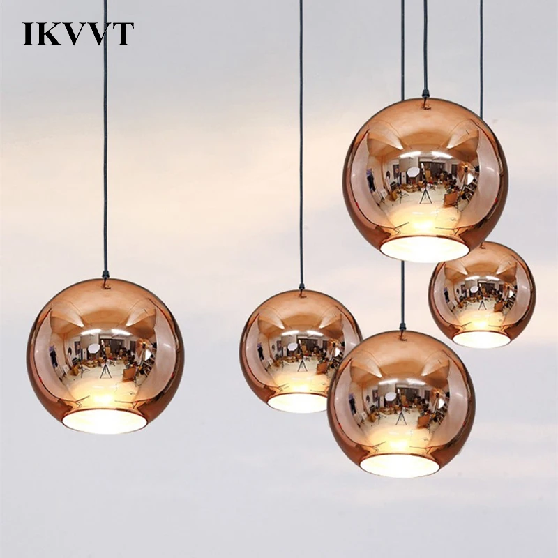 IKVVT Modern Pendant Lights Copper Sliver Golden Glass Ball Indoor Lighting Restaurant Living Room Decoration Lighting E27 220V
IKVVT Modern Pendant Lights Copper Sliver Golden Glass Ball Indoor Lighting Restaurant Living Room Decoration Lighting E27 220V