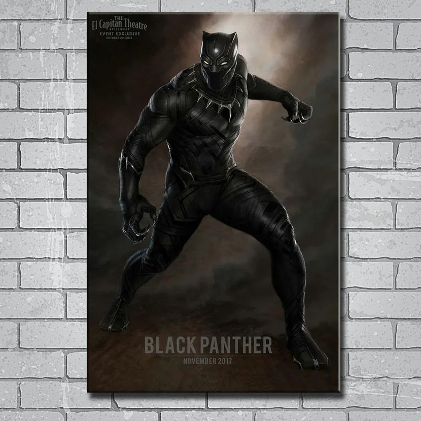 Y510 Art Print BLACK PANTHER Captain America Civil War Superhero Movie 14x21 24x36 27x40inch Silk Poster Wall Canvas Sticker
Y510 Art Print BLACK PANTHER Captain America Civil War Superhero Movie 14x21 24x36 27x40inch Silk Poster Wall Canvas Sticker