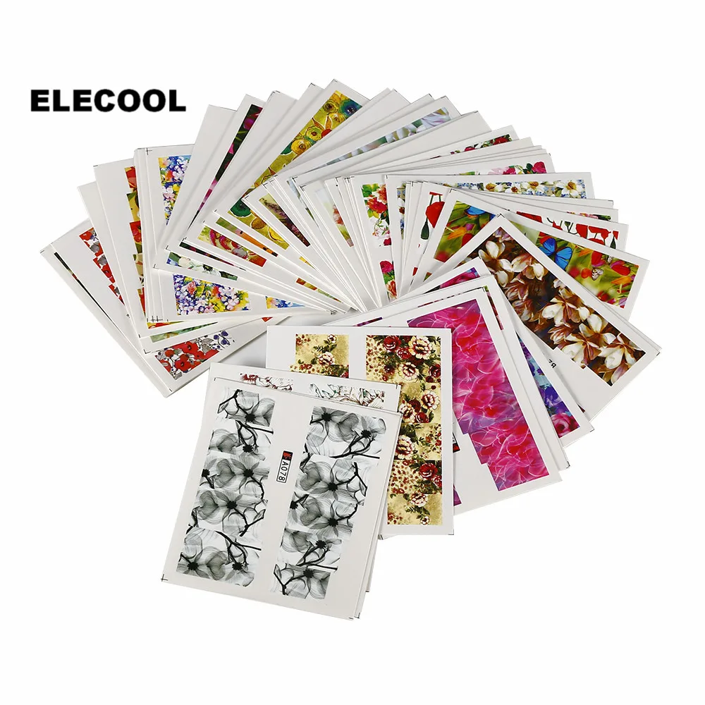 ELECOOL 50PCs 3D Image Printing DIY Watermark Full Wraps Kit Water Transfer Nail Art Sticker Fingernail Decals Tips Decoration
ELECOOL 50PCs 3D Image Printing DIY Watermark Full Wraps Kit Water Transfer Nail Art Sticker Fingernail Decals Tips Decoration