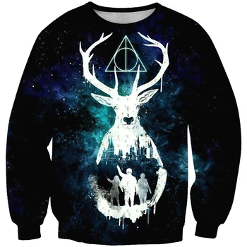 New arrival fashion Unisex Sweatshirt 3D deer animal print simple Casual white relaxtion oversized Clothes Free shipping 
New arrival fashion Unisex Sweatshirt 3D deer animal print simple Casual white relaxtion oversized Clothes Free shipping