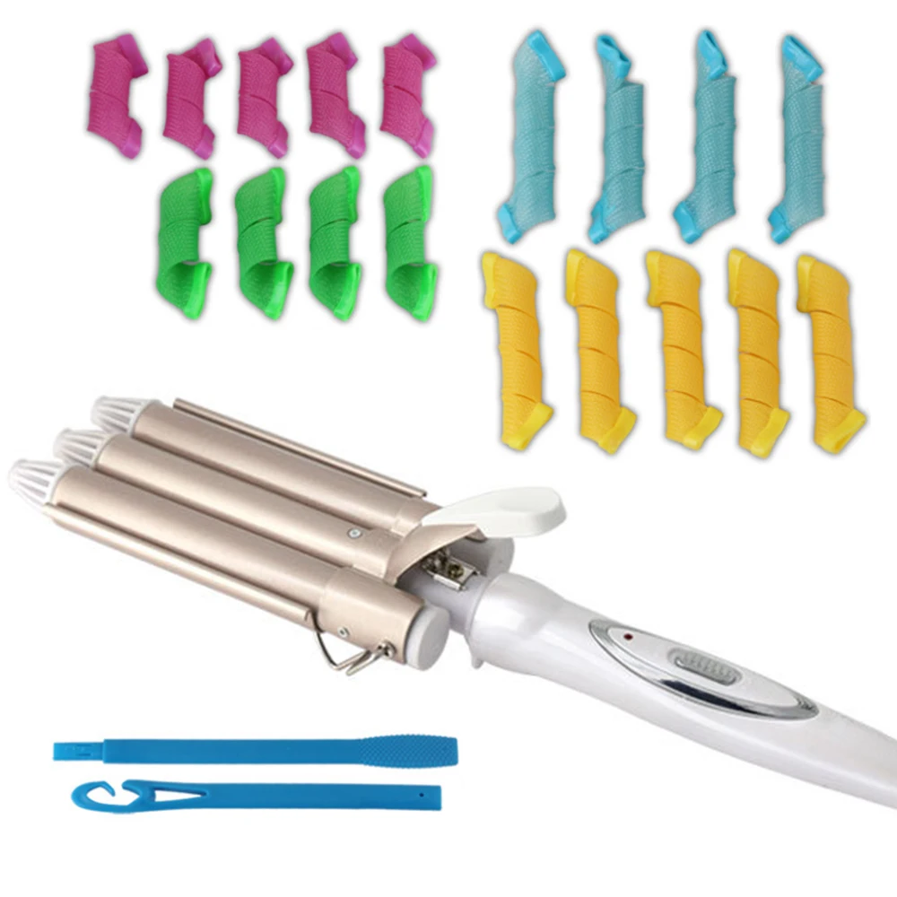 Electric Ceramic Hair Curler 110-220v 3 Barrel Waver Hair Waver Styling Tools Professional 18pcs/set Manual Rollers Hair Curling
Electric Ceramic Hair Curler 110-220v 3 Barrel Waver Hair Waver Styling Tools Professional 18pcs/set Manual Rollers Hair Curling