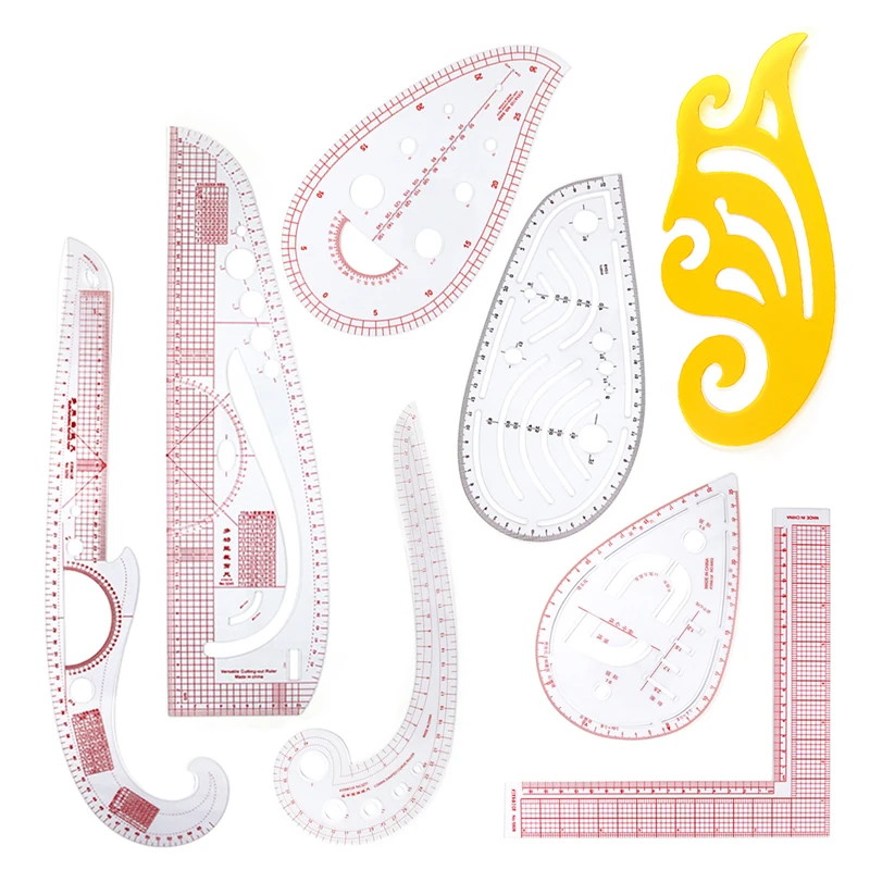 8pcs Transparent Curved Template Rulers Sewing Patchwork Ruler Set Tailor Dressmaker Drawing DIY Craft Tool Sewing Accessories
8pcs Transparent Curved Template Rulers Sewing Patchwork Ruler Set Tailor Dressmaker Drawing DIY Craft Tool Sewing Accessories