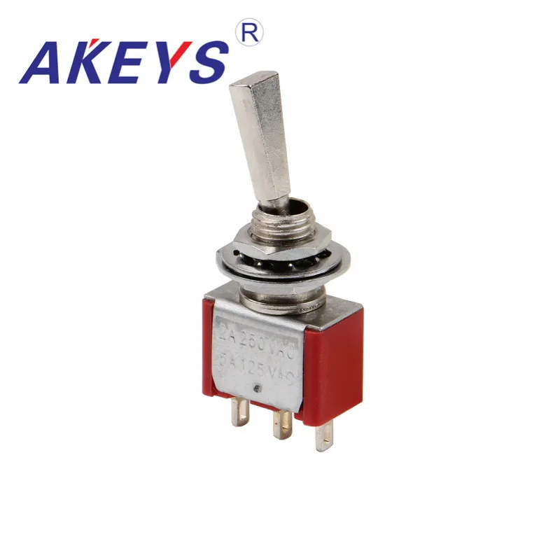 10PCS MTS-102-F1-TO-12MM 3P2T on-on rocker arm switch with flat handle aircraft model button switch
10PCS MTS-102-F1-TO-12MM 3P2T on-on rocker arm switch with flat handle aircraft model button switch
