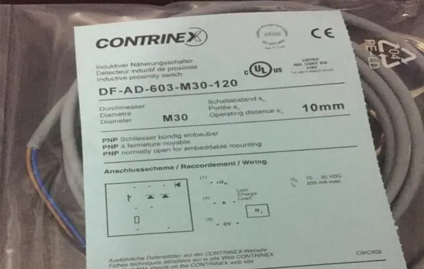 Бесплатная доставка DF-AD-603-M30-120 Индуктивный переключатель с датчиком приближения 3-проводной PNP нормально открытый датчик
Бесплатная доставка DF-AD-603-M30-120 Индуктивный переключатель с датчиком приближения 3-проводной PNP нормально открытый датчик