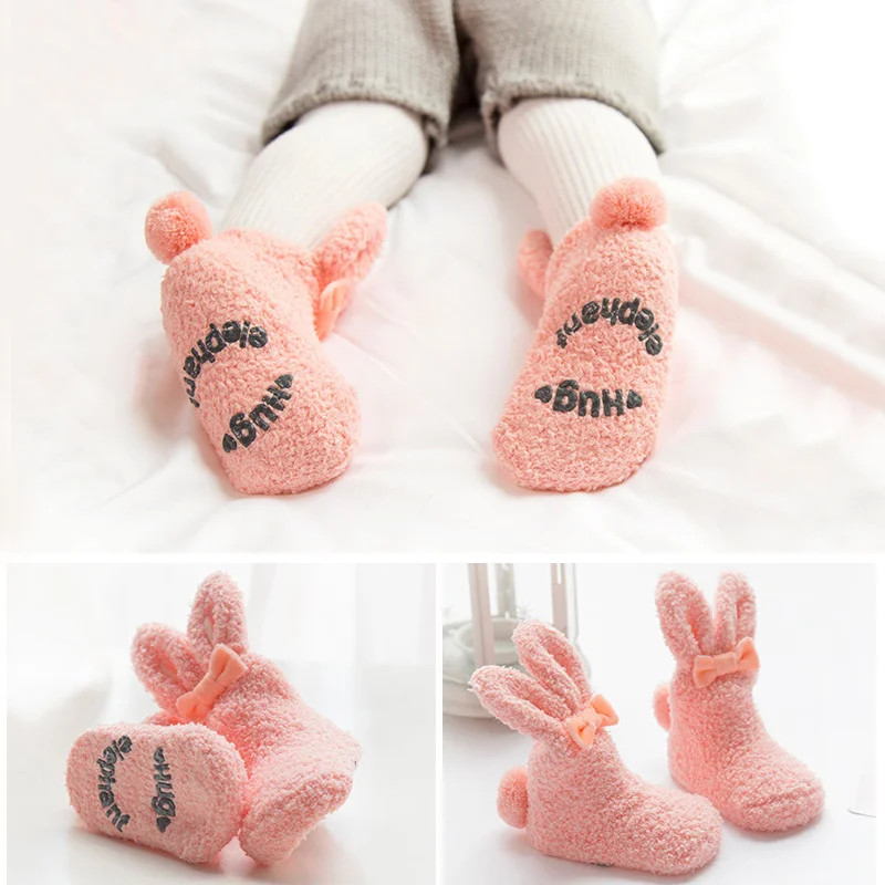 Rabbit shape baby socks Winter Coral Fleece Baby Girls Socks Newborn Soft Cute Rabbit Baby Socks Thickening Soft Cute Bunny
Rabbit shape baby socks Winter Coral Fleece Baby Girls Socks Newborn Soft Cute Rabbit Baby Socks Thickening Soft Cute Bunny