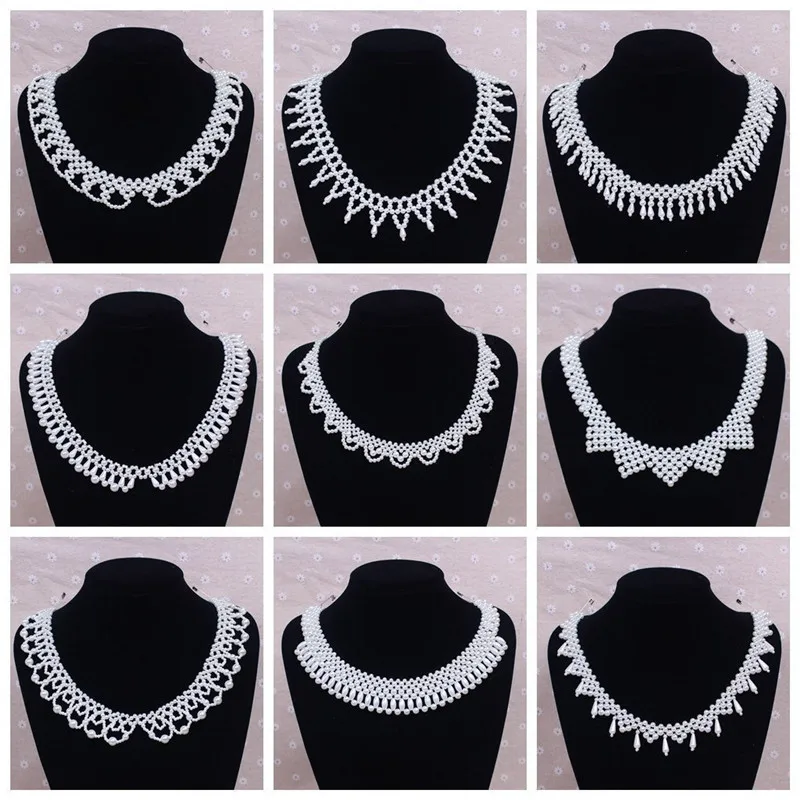 Фото 1Pc Women Collar Pearl Lace Applique Shirt Decorative Trims DIY Dress Clothes Sewing Accessories ZK767 | Дом и сад