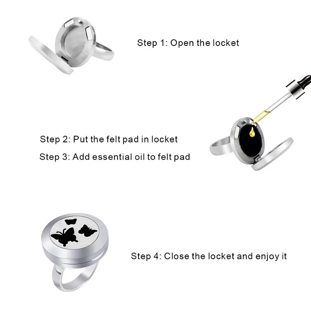 ZP-RS000-3 Diffuser Locket Ring