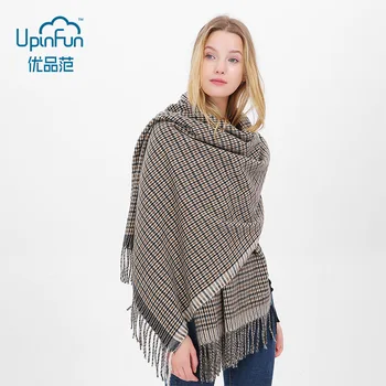 Bursting Hair Imitation Cashmere Scarf Women Thicken Warm British Style Plaid Shawl with Tassels Bufandas Invierno Mujer 2018
Bursting Hair Imitation Cashmere Scarf Women Thicken Warm British Style Plaid Shawl with Tassels Bufandas Invierno Mujer 2018