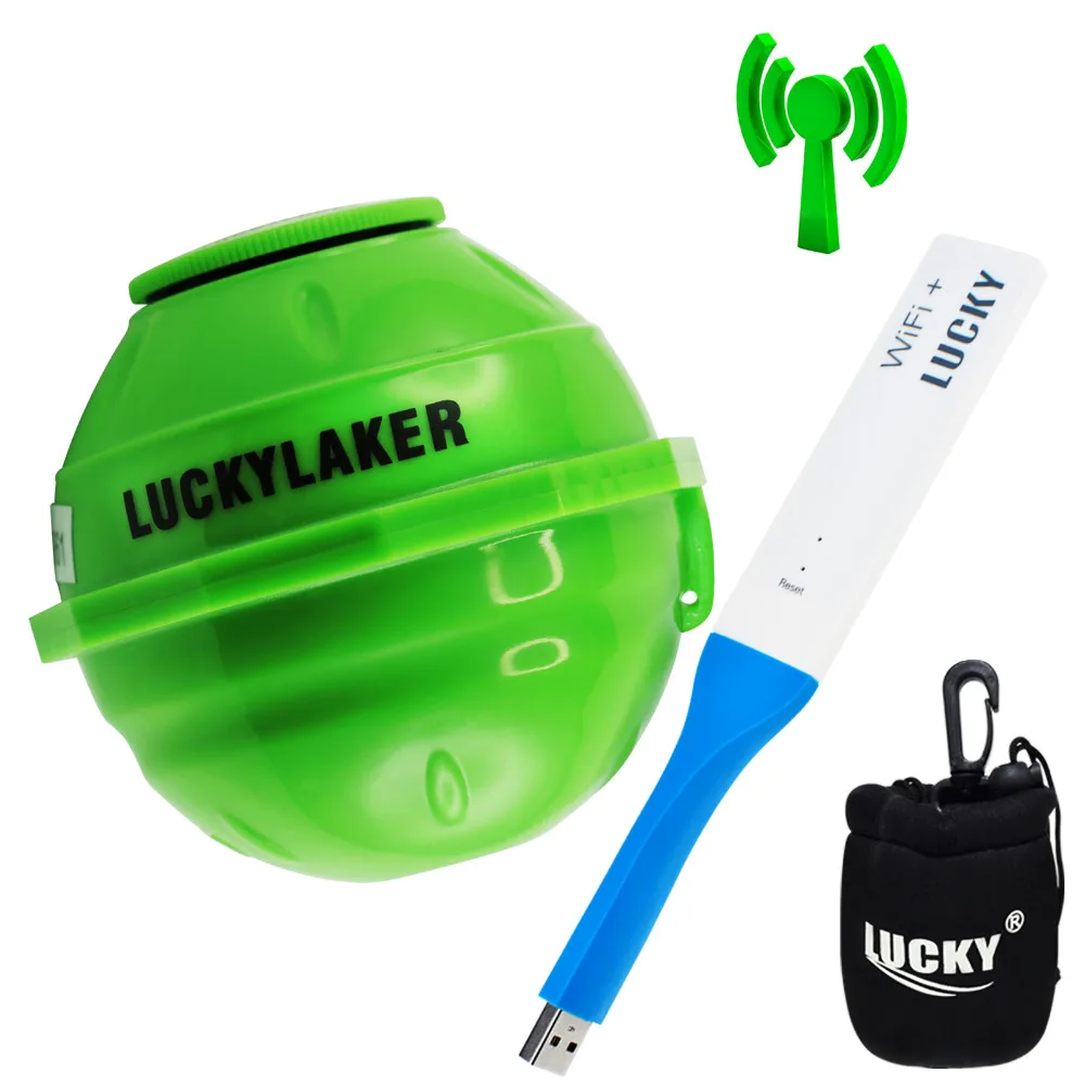 Lucky Рыболокаторы Портативный Беспроводной 45 м глубина с неопрена мешок 50