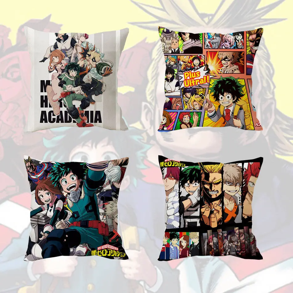 16 "Мой герой Academy Izuku Midoriya диванная подушка под спину чехол домашний декор| |