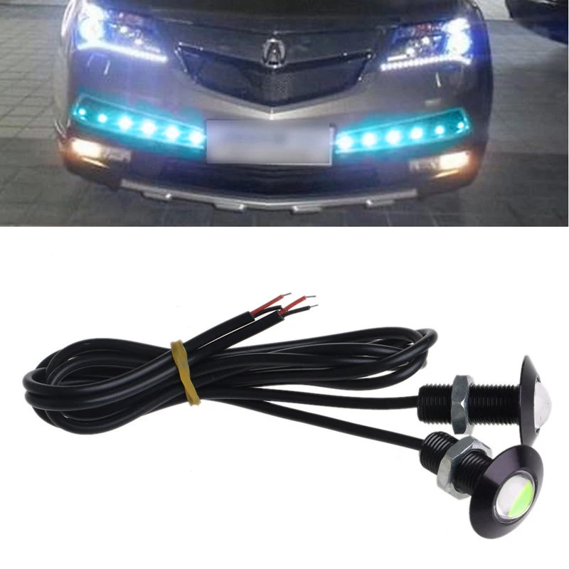 Car Styling 1 Pair Ultra Thin 12V 23mm Car LED DRL Daytime Running Light Eagle Eye Lamp Ice Blue
Car Styling 1 Pair Ultra Thin 12V 23mm Car LED DRL Daytime Running Light Eagle Eye Lamp Ice Blue