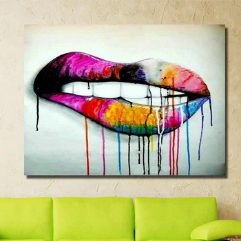 Free Shipping Oil Painting Handpainted Canvas Modren Rhino Designed Abstract Lip Modern Canvas Colorful Wall Stickers no Framed 
Free Shipping Oil Painting Handpainted Canvas Modren Rhino Designed Abstract Lip Modern Canvas Colorful Wall Stickers no Framed