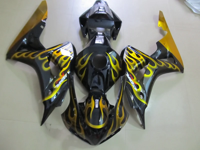 100% fit for Honda injection molding fairings CBR1000RR 2006 2007 yellow flames black fairing kit CBR 1000RR 06 07 OT02
100% fit for Honda injection molding fairings CBR1000RR 2006 2007 yellow flames black fairing kit CBR 1000RR 06 07 OT02