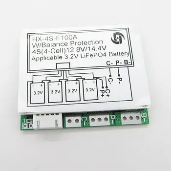 4S 12.8V 100A Balance LiFePo4 LiFe lithium iron phosphate Battery Protection Board Cell PCB BMS 3.2V X 4 12V batteries
4S 12.8V 100A Balance LiFePo4 LiFe lithium iron phosphate Battery Protection Board Cell PCB BMS 3.2V X 4 12V batteries