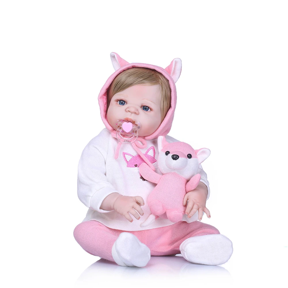 23inch New Full Body Silicone Reborn Baby Doll handmade Toys NPK menina Like Real Newborn Girl Princess Babies Doll Bathe Toy
23inch New Full Body Silicone Reborn Baby Doll handmade Toys NPK menina Like Real Newborn Girl Princess Babies Doll Bathe Toy