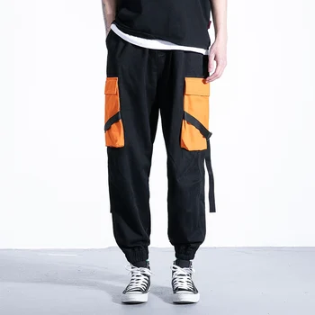 Fashion Black Men's Ribbon Casual Pocket Cargo Pants Dropshipping Clubwear Street Slacks Trousers Hip Pop Pants Sweatpants Men
Fashion Black Men's Ribbon Casual Pocket Cargo Pants Dropshipping Clubwear Street Slacks Trousers Hip Pop Pants Sweatpants Men