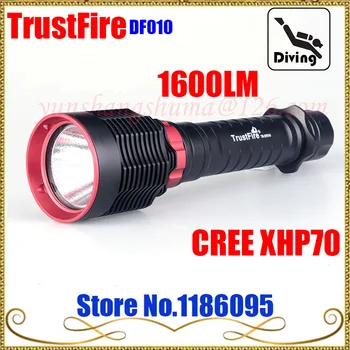 2016 NEW TrustFire TR-DF010 DF010 LED Diving flashlight CREE XHP70 1600 Lumens Diving By 26650 Battery flashlight
2016 NEW TrustFire TR-DF010 DF010 LED Diving flashlight CREE XHP70 1600 Lumens Diving By 26650 Battery flashlight