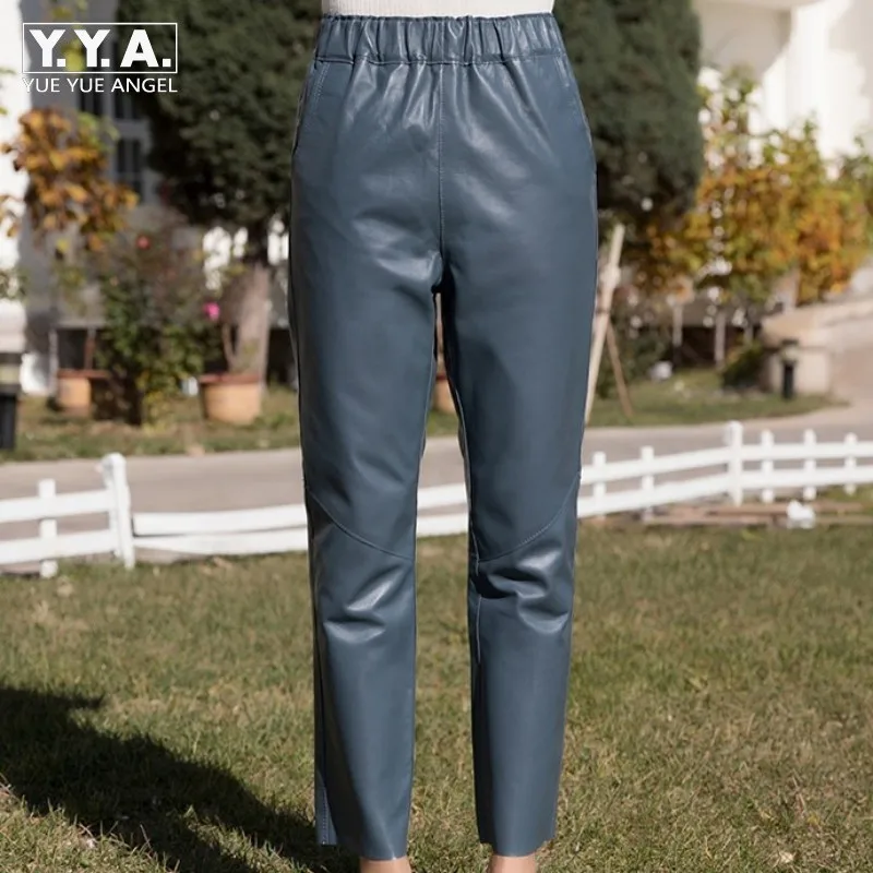 Spring Sheep Skin Slim Pants Genuine Leather Solid Ankle Length Lady Trousers Straight Pants Women Sheepskin Real Leather
Spring Sheep Skin Slim Pants Genuine Leather Solid Ankle Length Lady Trousers Straight Pants Women Sheepskin Real Leather