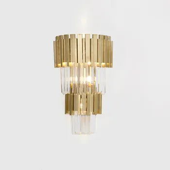 Big Luxury Hotel lobby Crystal Wall Lamp sconce interior lighting Living Room wall lights Bedroom Wall fixtures led Arandela
Big Luxury Hotel lobby Crystal Wall Lamp sconce interior lighting Living Room wall lights Bedroom Wall fixtures led Arandela