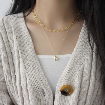Silvology 925 Sterling Silver Oval Necklace Simple Wild High Quality Texture 2019 New Elegant Pendant Necklace Festival Jewelry
Silvology 925 Sterling Silver Oval Necklace Simple Wild High Quality Texture 2019 New Elegant Pendant Necklace Festival Jewelry