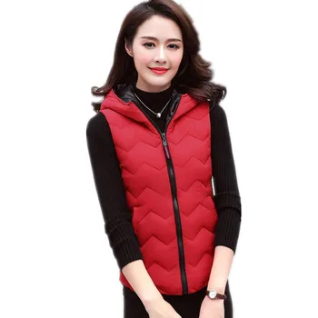 Fashion Autumn Winter Women Short Thin Vest Hooded Plus Size 5XL Slim Women Down Cotton Vest 2018New Female Waistcoat TopCQ2235
Fashion Autumn Winter Women Short Thin Vest Hooded Plus Size 5XL Slim Women Down Cotton Vest 2018New Female Waistcoat TopCQ2235