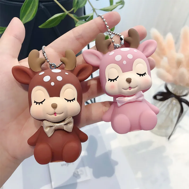 Cartoon Elk Animal Keychain for Girl Key Chain Cute Pink Toy Doll Bag Pendant Key Chain PVC Car Keychain Women Or Men Keyring
Cartoon Elk Animal Keychain for Girl Key Chain Cute Pink Toy Doll Bag Pendant Key Chain PVC Car Keychain Women Or Men Keyring
