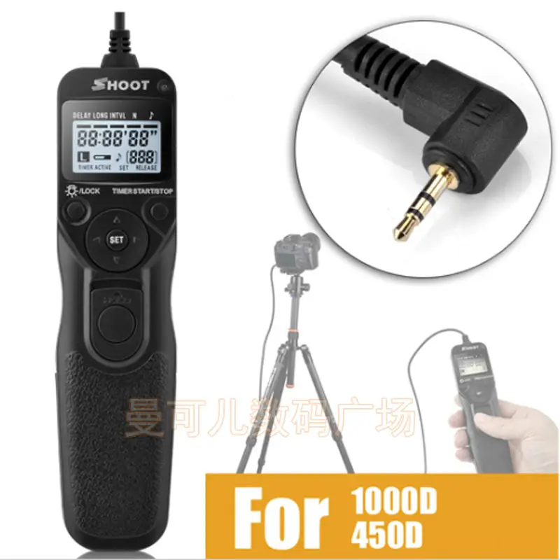 Shoot RS-60E3 Selfie Timer Remote Control Shutter Release Cable TC-C1 for Canon 60D 70D 600D 1000D G11 550D 650D 700D 750D 760D
Shoot RS-60E3 Selfie Timer Remote Control Shutter Release Cable TC-C1 for Canon 60D 70D 600D 1000D G11 550D 650D 700D 750D 760D