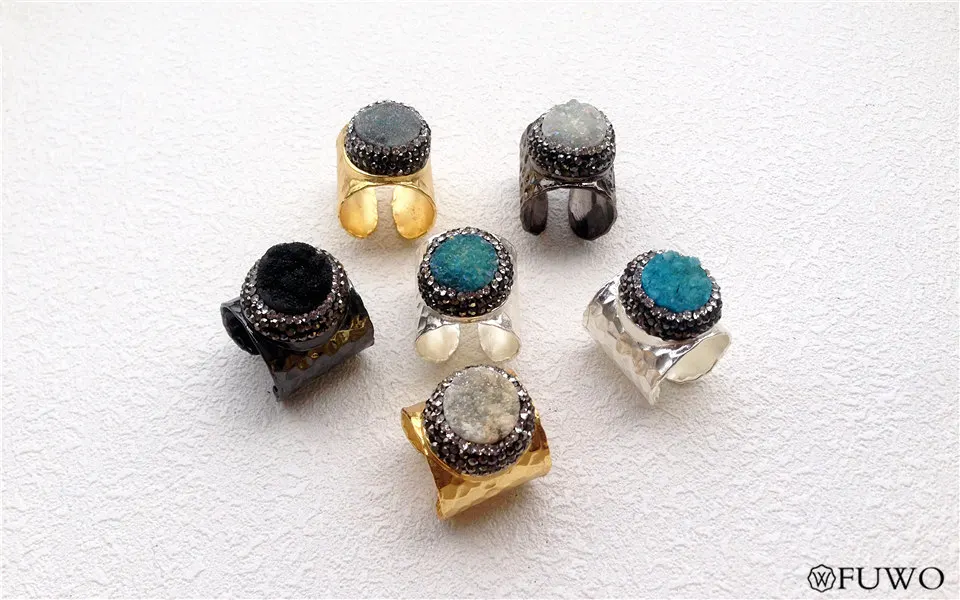 Aura Druzy Ring 8